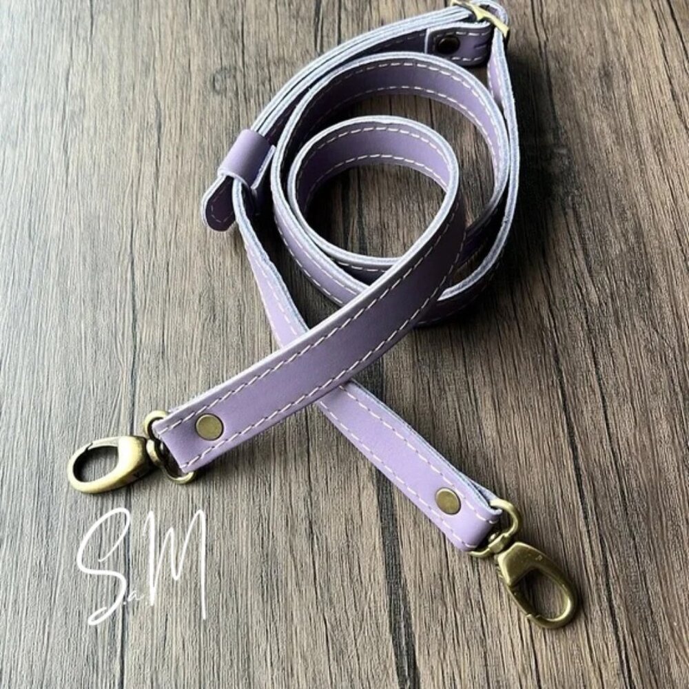 NEW Portland Leather Goods Lavender Crossbody Strap!